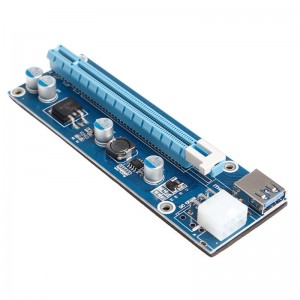 Extensie pentru placa video suplimentara USB3.0 PCI-E Express 1x To 16x Extender Riser Card Adapter SATA 6Pin Power Cable